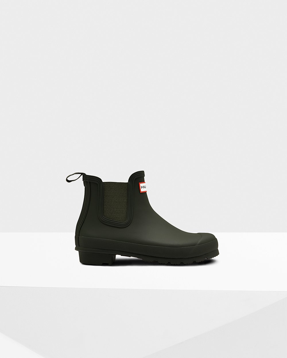 Chelsea Boots Dames - Hunter Original - Donker Olijfgroen - 60YZLIPWX